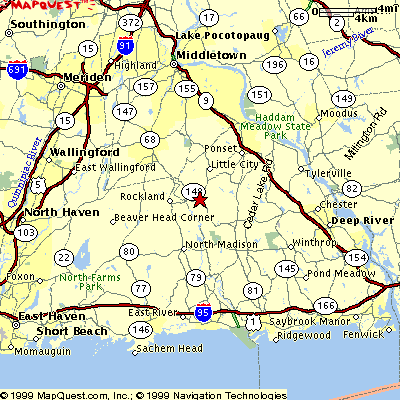 Map South Central Connecticut